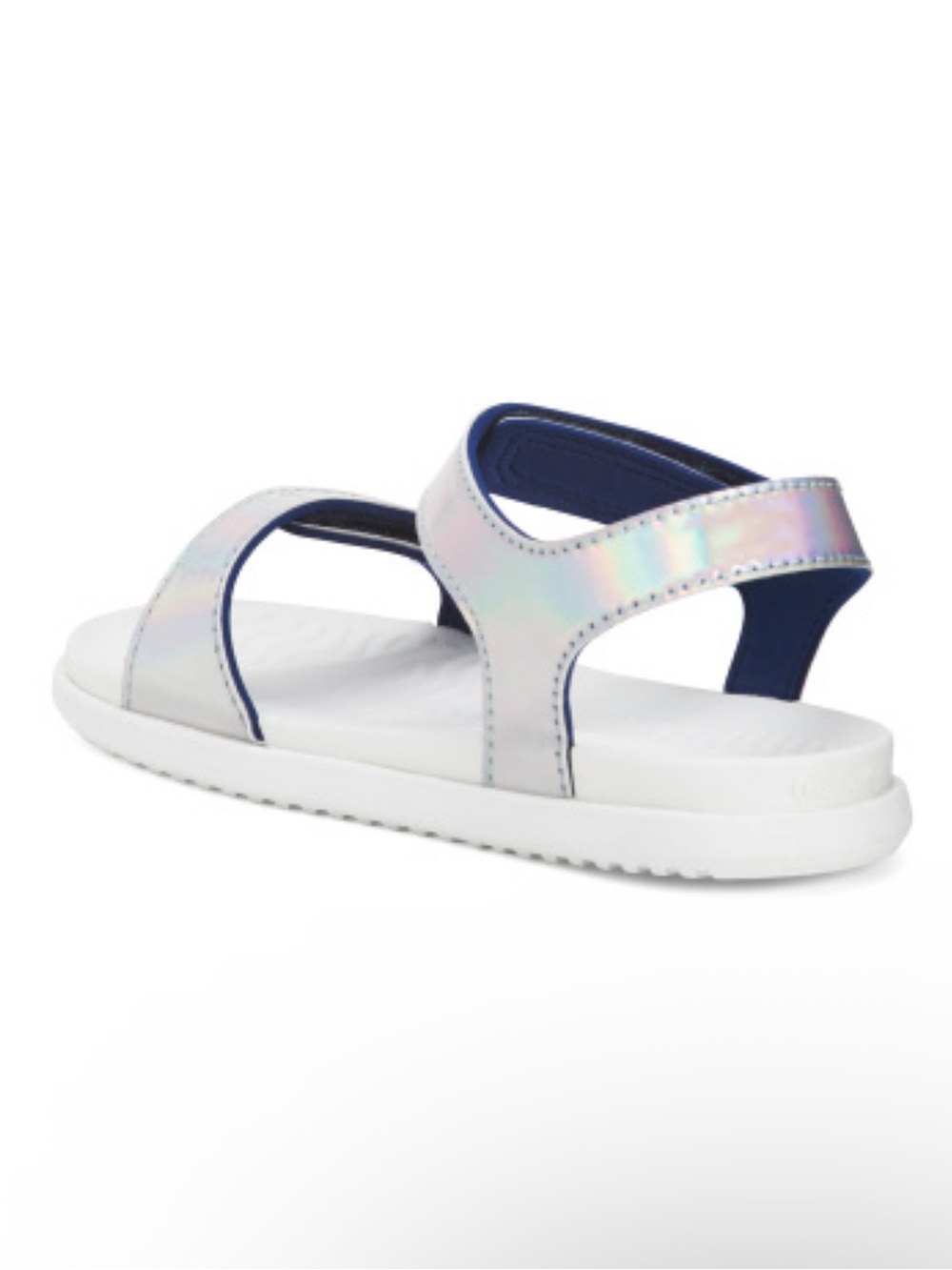 NWT Size 1 Native Shoes Kids Charley Holographic Sandal - Iridescent! - Picture 3 of 14